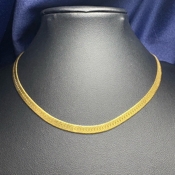 Monet Jewelry - Monet Gold Herringbone Necklace